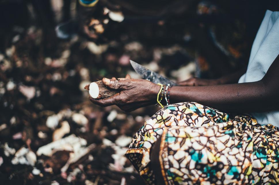 Free Image of Woman Holding Knife in Hand 