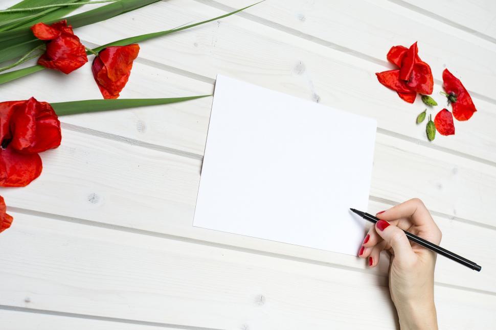 Free Image of Person Writing With Pen on Paper 