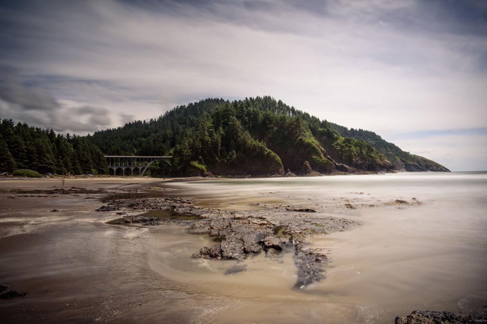 Free Image of Bridge Across a Large Body of Water 