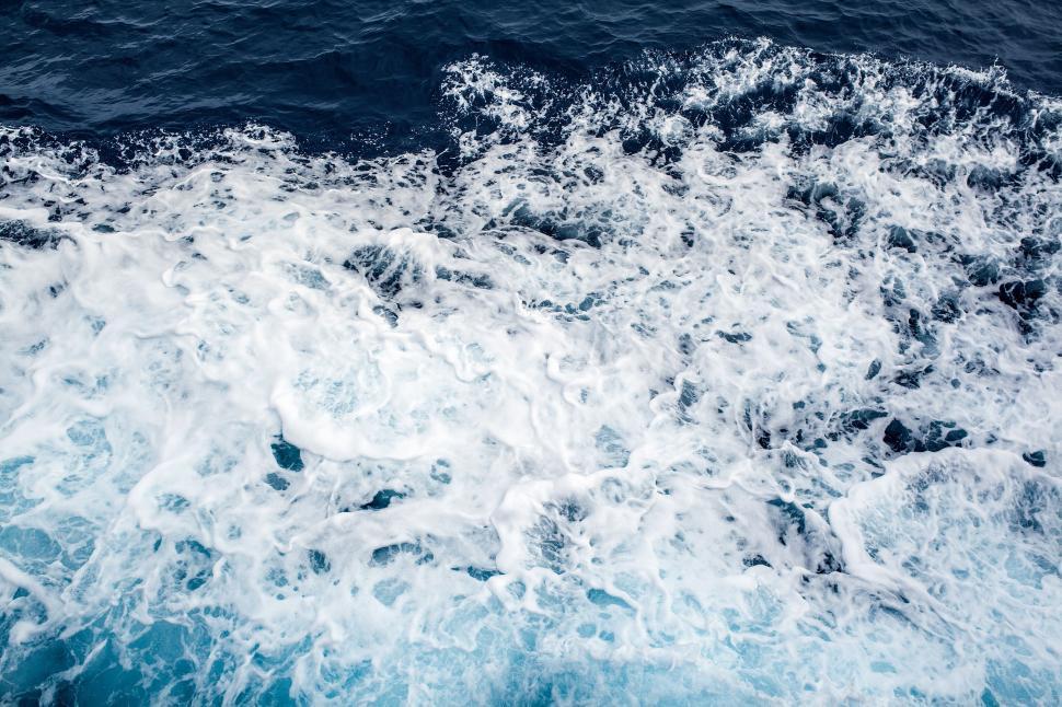 Free Image of A View of the Ocean From a Boat 