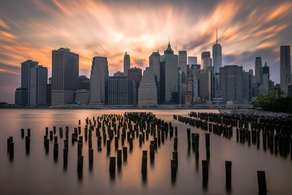 Free Image of City Skyline View Across the Water 