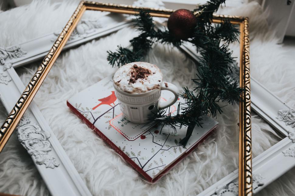 Free Image of A Cup of Coffee on a Tray 