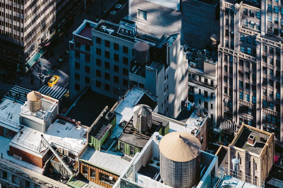 Free Image of Aerial View of a City With Tall Buildings 