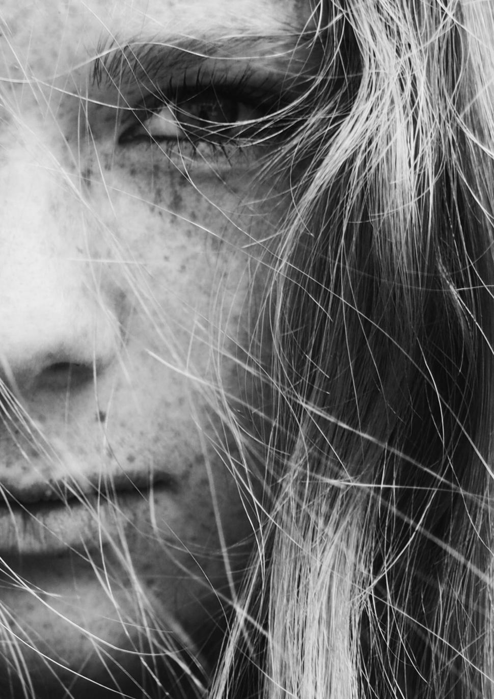 Free Image of Woman With Freckled Hair 