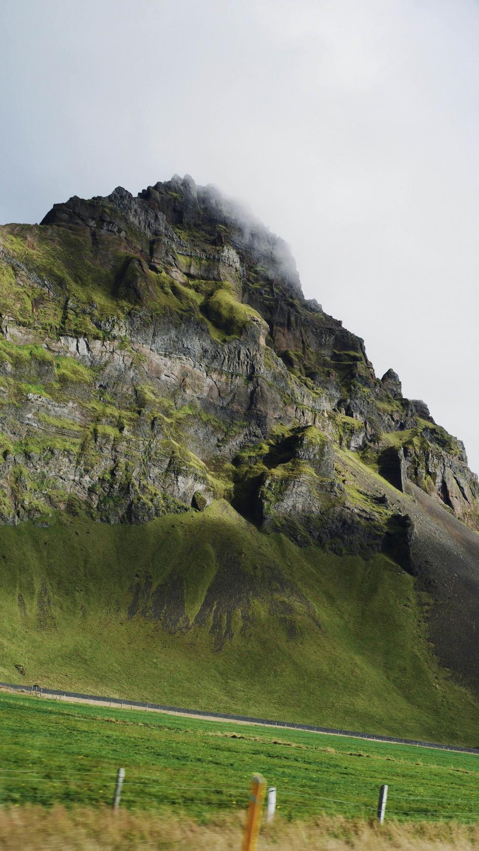 Free Image of Majestic Mountain With Grass 