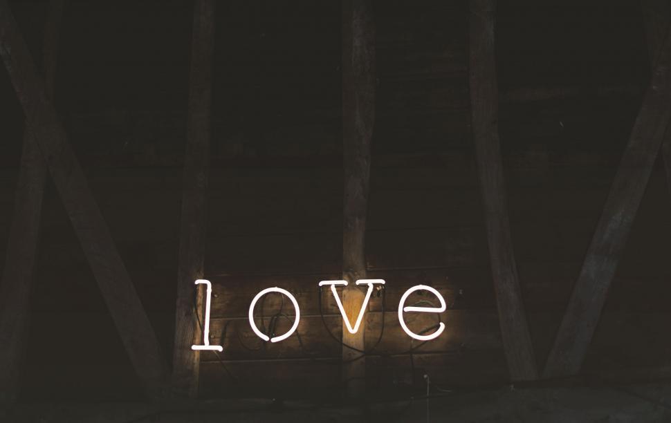 Free Image of Illuminated Love in Darkness 