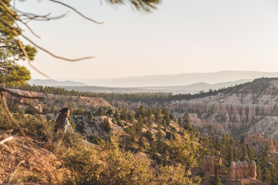 Free Image of Majestic Mountain Range With Trees and Peaks in Background 