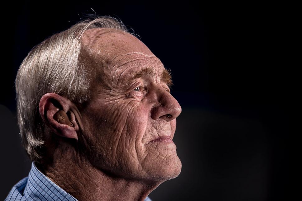 Free Image of Older Man in Blue Shirt and Tie 