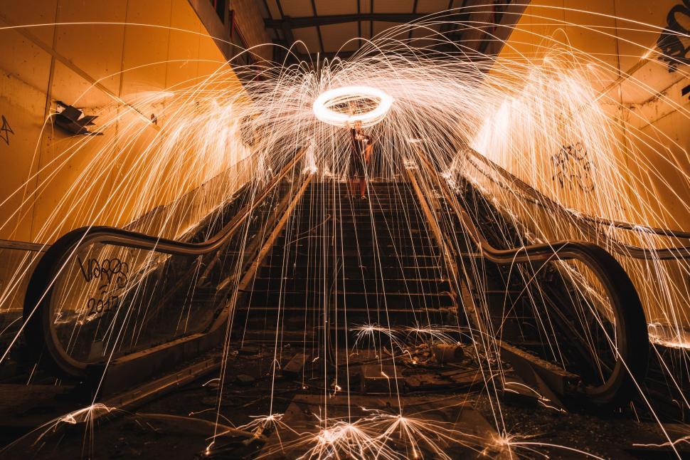Free Image of Factory Emitting Sparks 