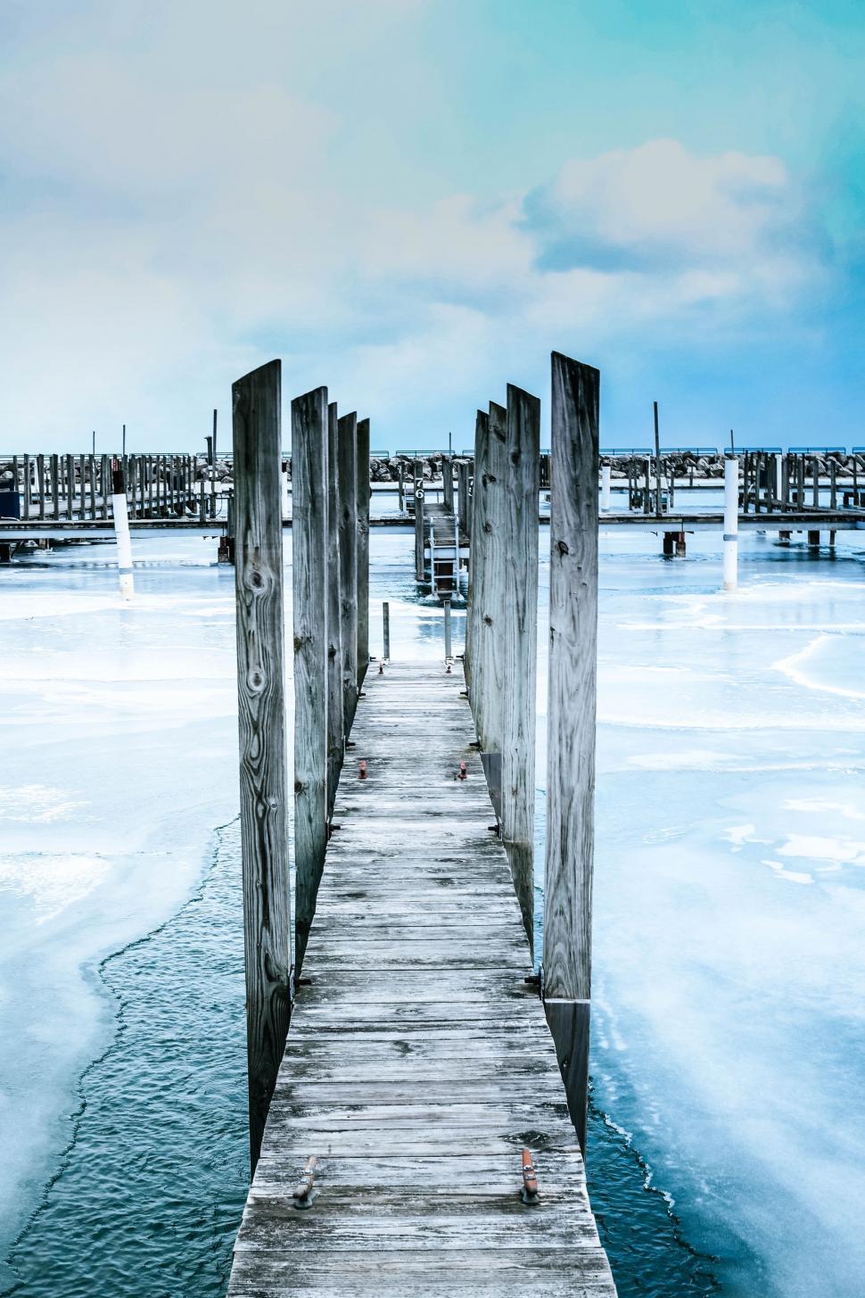 Free Image of Wooden Dock on a Lake 