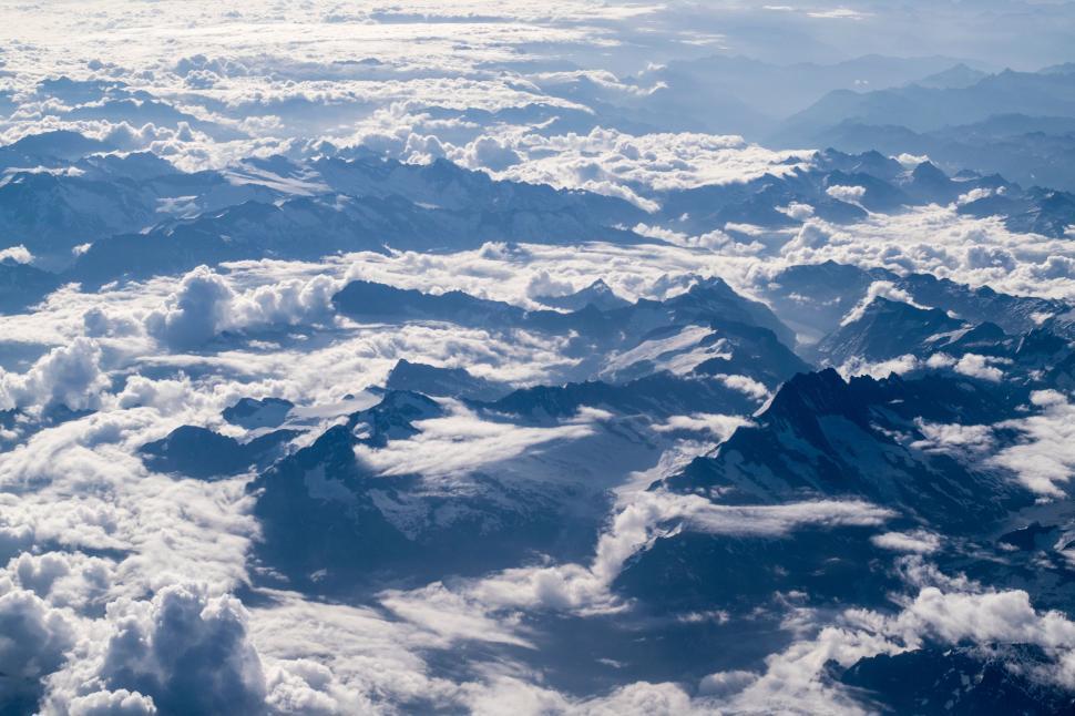 Free Image of Aerial View of a Mountain Range 
