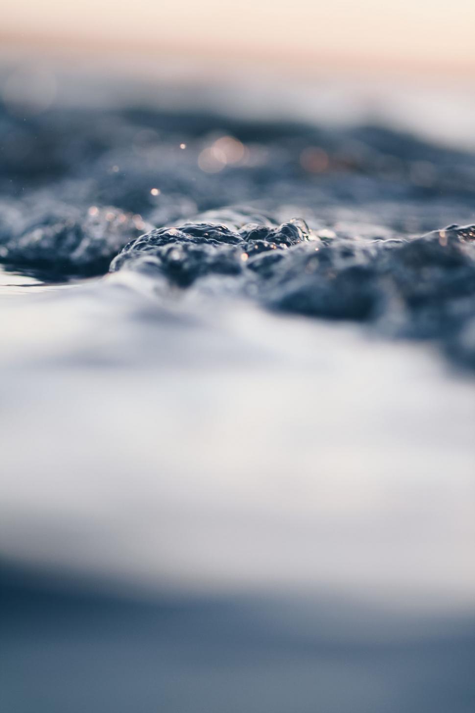 Free Image of Close Up of a Wave in the Ocean 