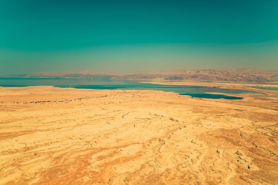Free Image of A Vast Lake Encircled by Land 