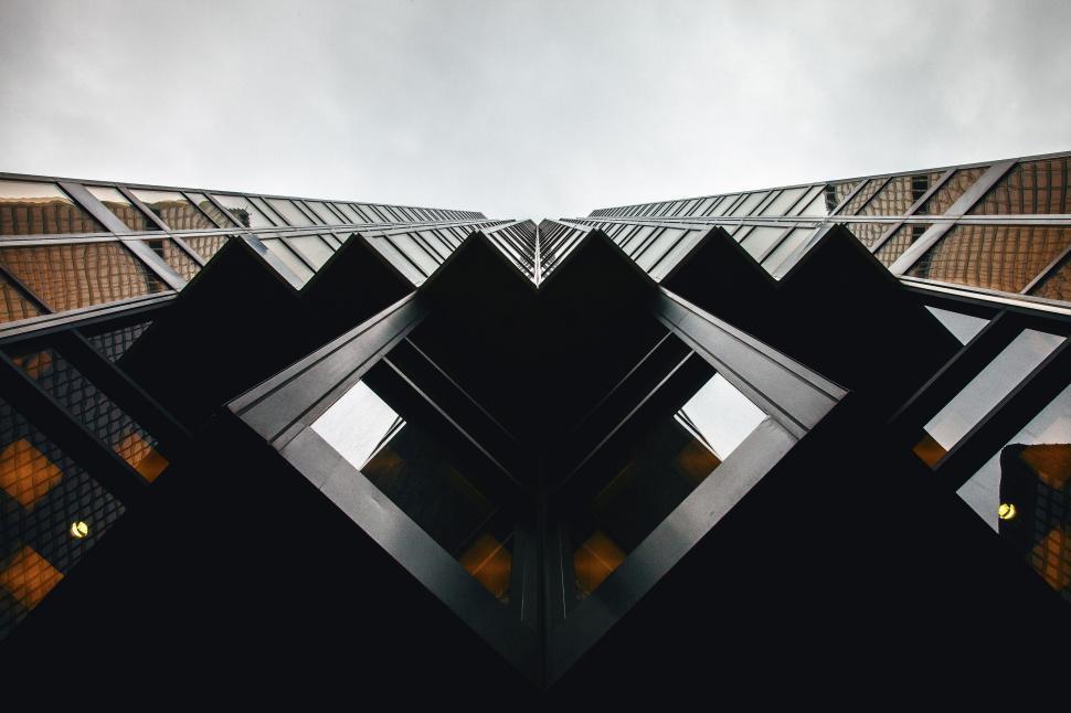 Free Image of Historic Building Facade in Black and White 