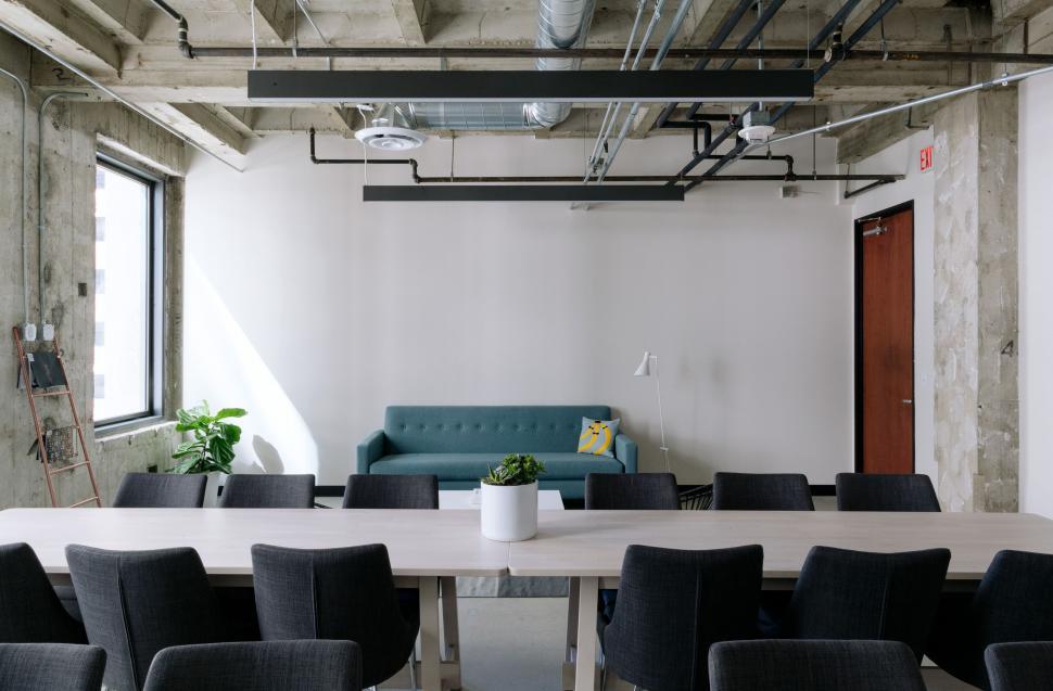 Free Image of Room With Table, Chairs, and Couch 