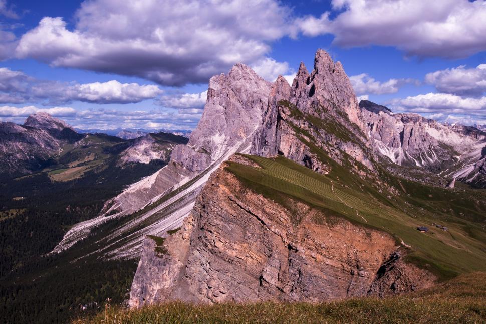 Free Image of Majestic Mountain Range Under Cloudy Sky 