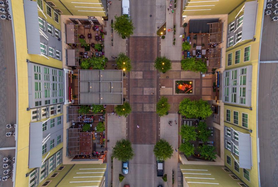 Free Image of Aerial View of City Street and Buildings 