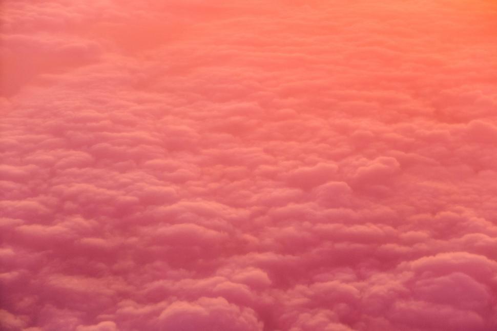 Free Image of A View of the Sky From an Airplane Window 