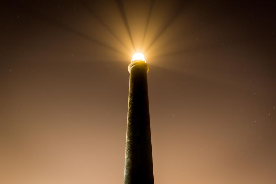 Free Image of Tall Light Pole With Street Light 