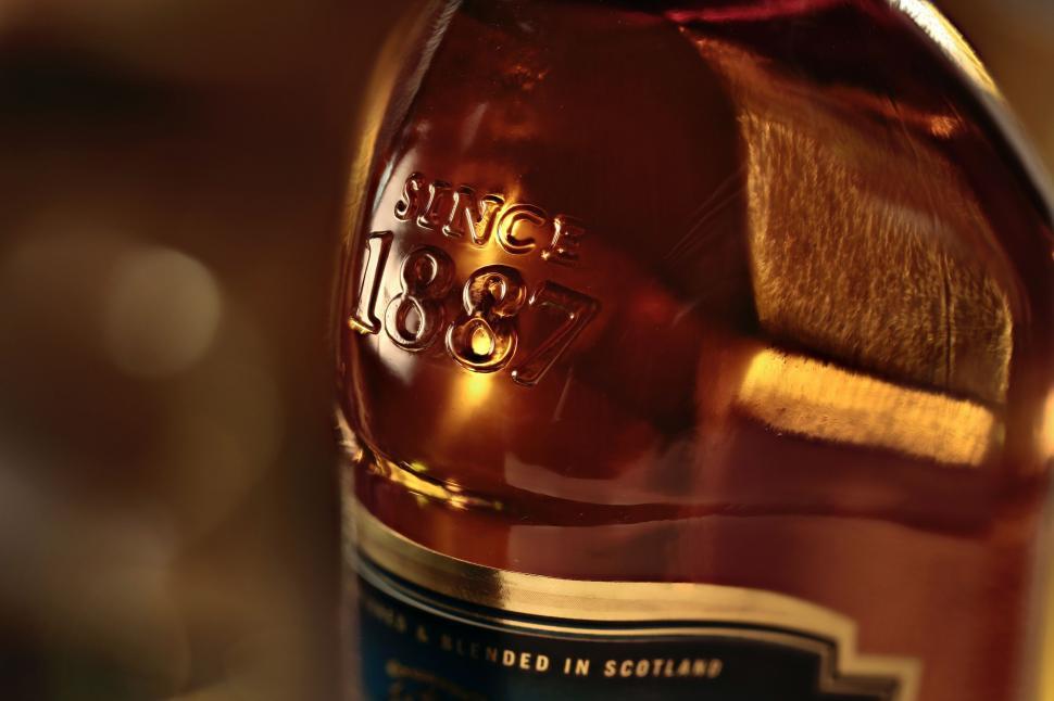 Free Image of Close-Up of a Bottle of Alcohol 
