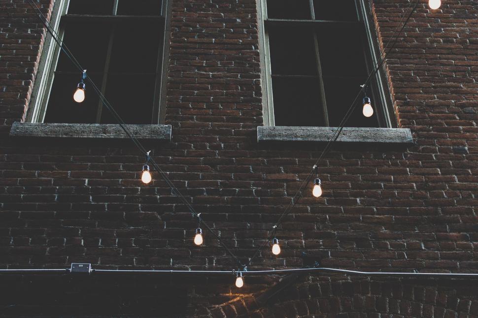 Free Image of Brick Building in Monochrome 