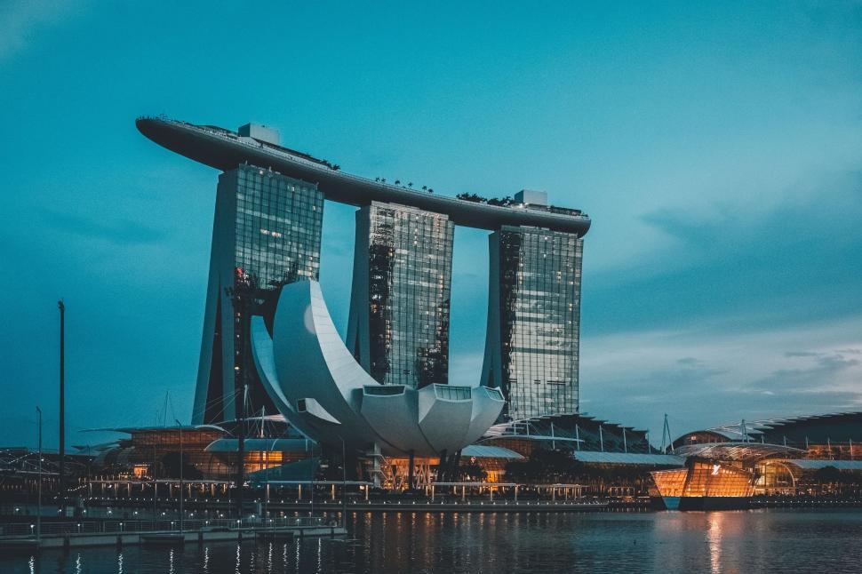 Free Image of Tall Buildings by Waterfront 