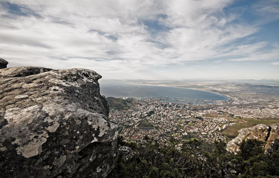 Free Image of City View From Mountain Top 