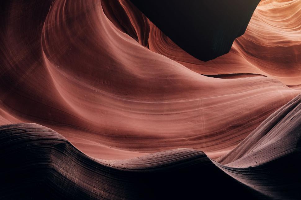 Free Image of Massive Rock Formation in Desert Landscape 