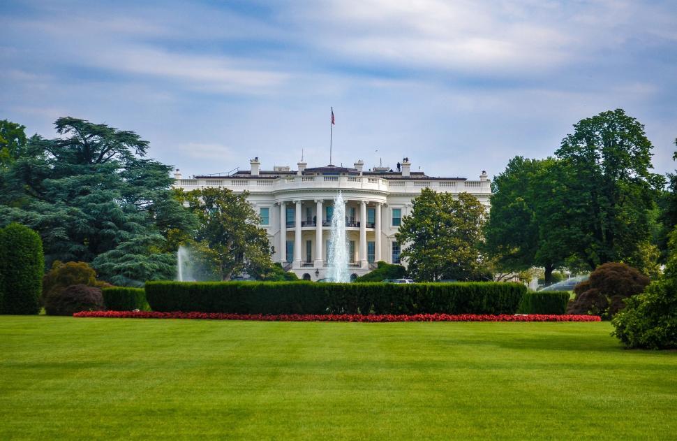 Free Image of The White House Across the Lawn 