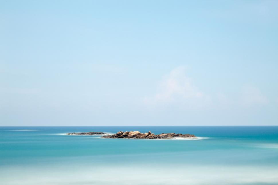 Free Image of Island in a Vast Lake 