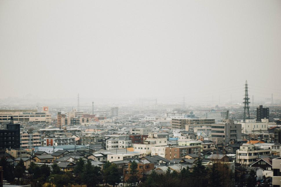 Free Image of Urban Landscape in Black and White 