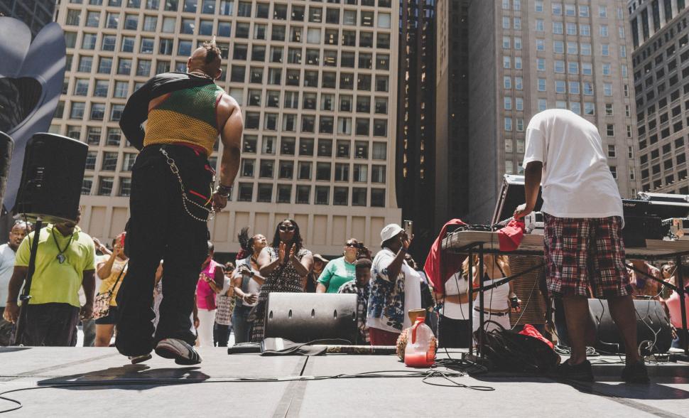 Free Image of Group of People Standing in the Street 
