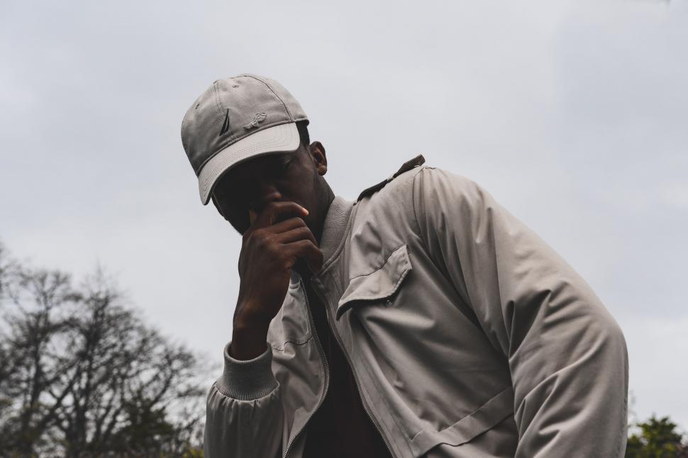 Free Image of Man Talking on Cell Phone 