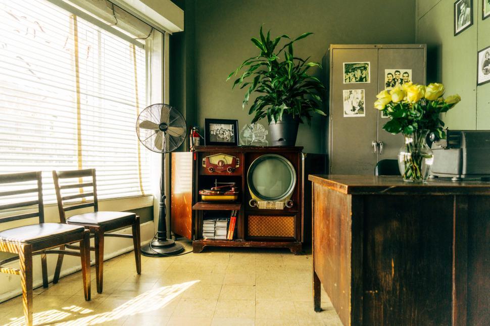 Free Image of Room With Table, Chair, and Window 