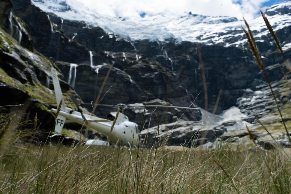 Free Image of Helicopter Parked in Grass 
