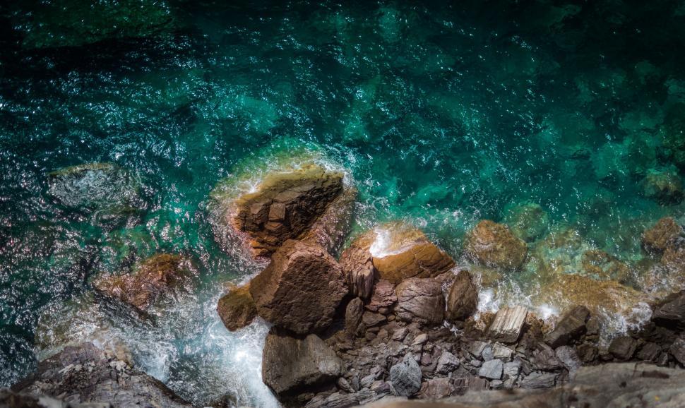 Free Image of A Birds Eye View of a Body of Water 