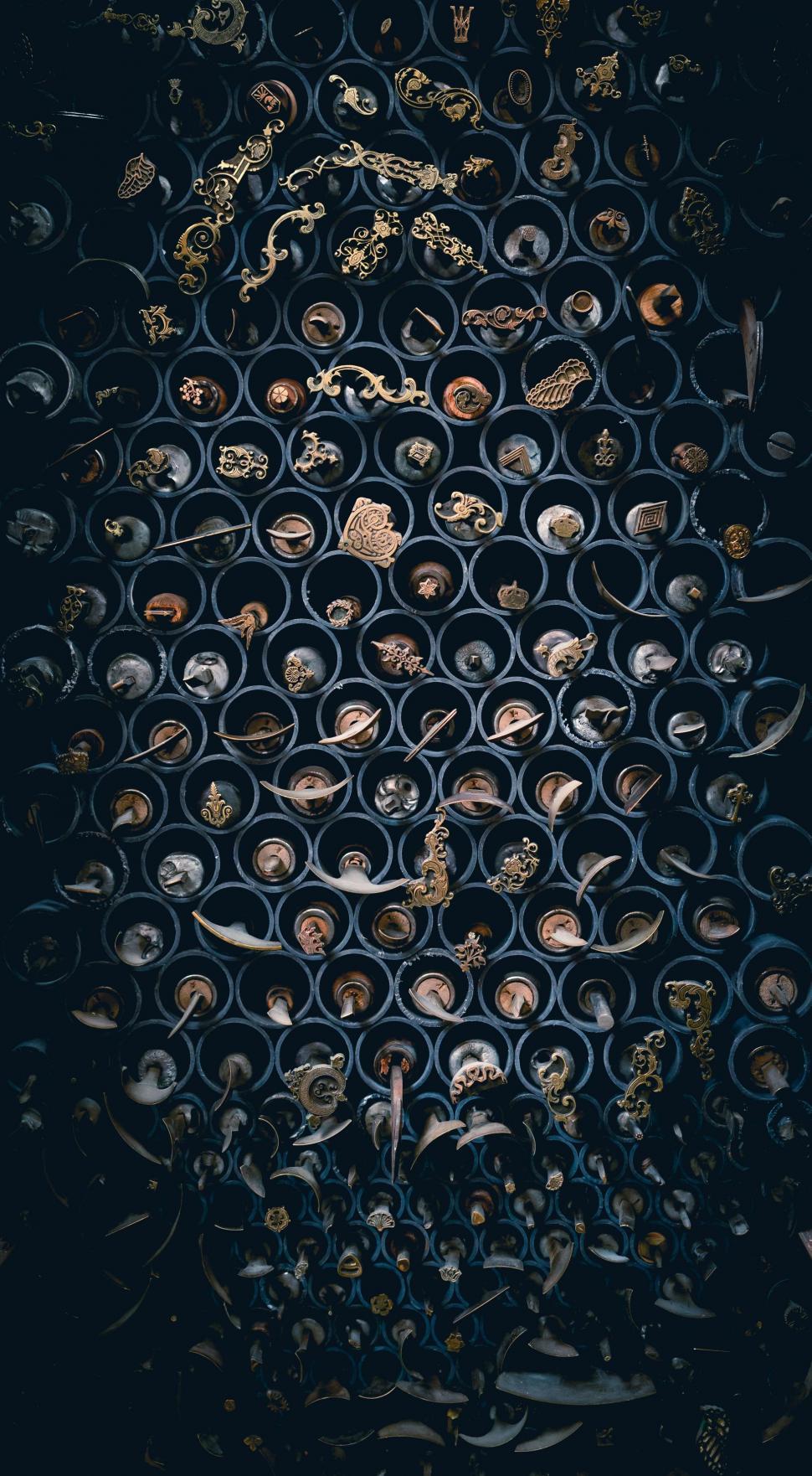 Free Image of Close Up of Metal Grate With Holes 