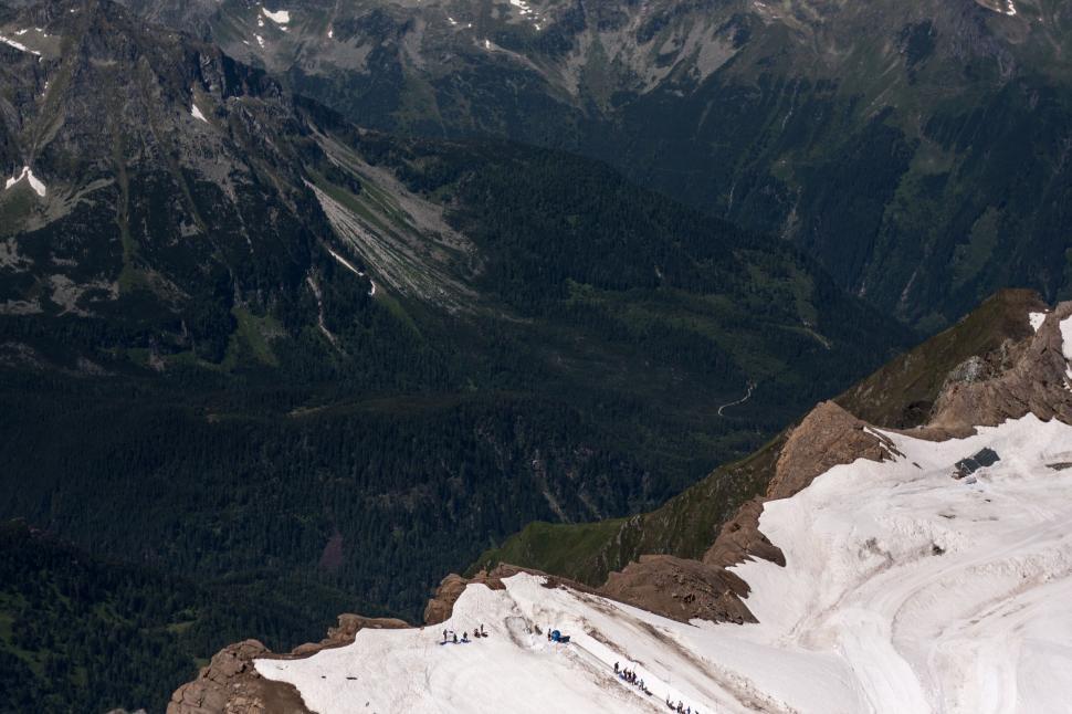 Free Image of Majestic Mountain Range Covered in Snow 
