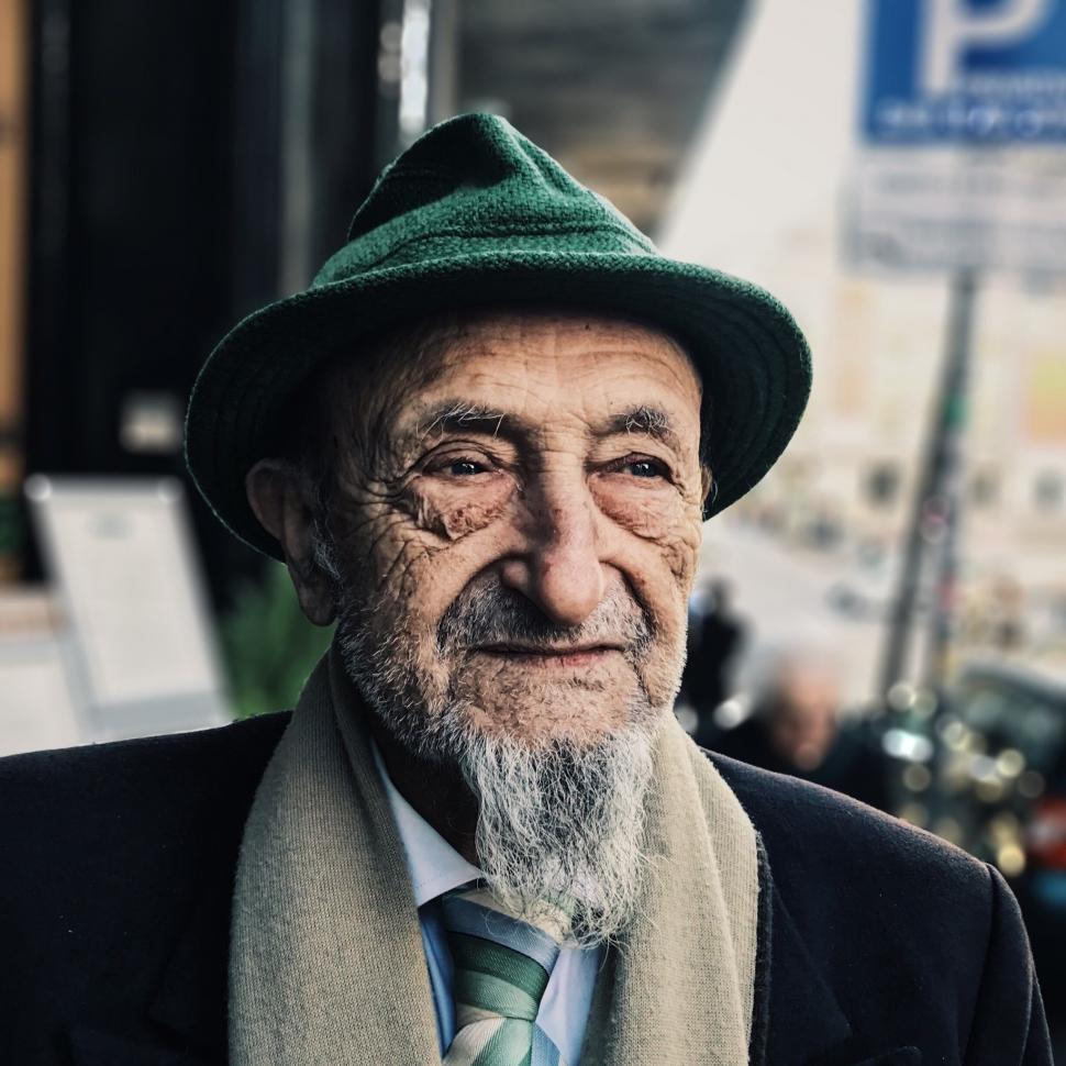 Free Image of Man With Beard and Green Hat 