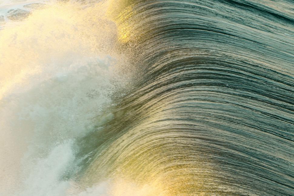 Free Image of Large Wave Breaking Over Boat 