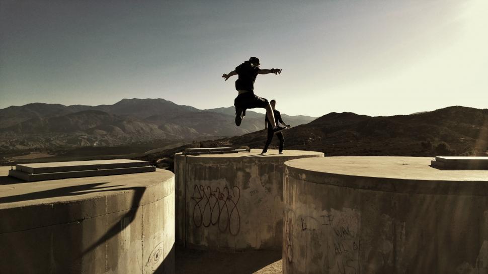Free Image of Person Jumping Skateboard in the Air 