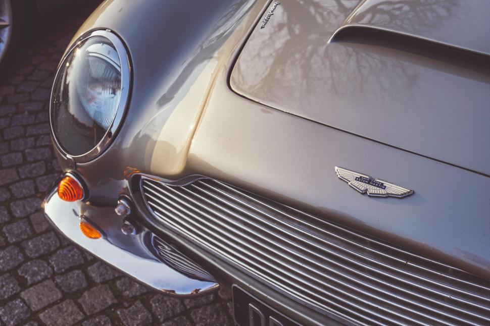 Free Image of Close Up of the Front End of a Car 