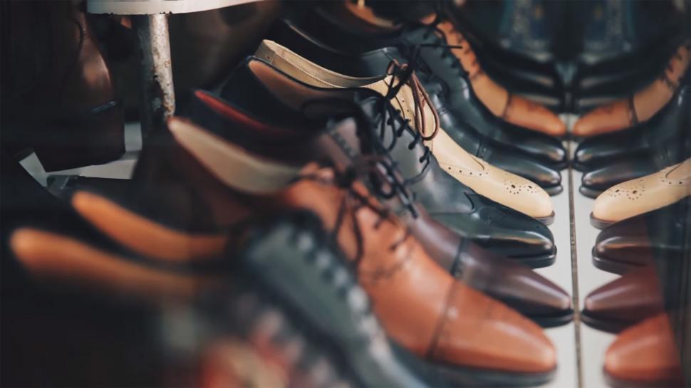 Free Image of Close Up of Pair of Shoes on Shelf 