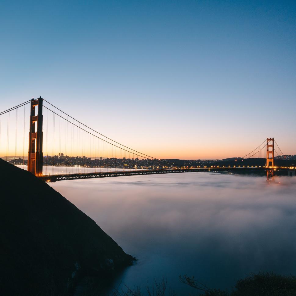 Free Image of The Majestic Golden Gate Bridge in San Francisco, California 