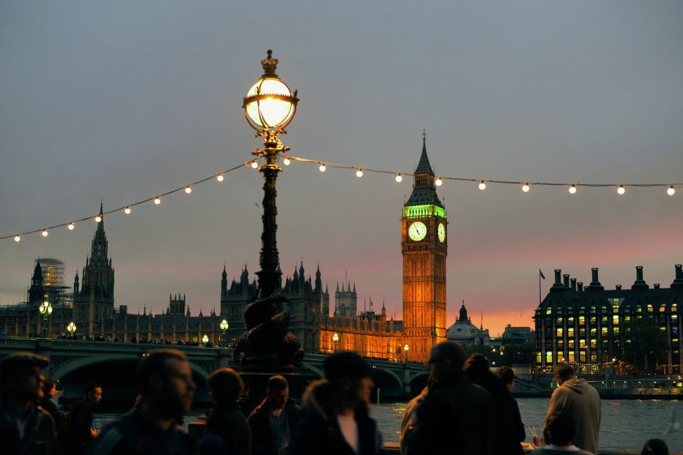 Free Image of Majestic Clock Tower Dominating Cityscape 
