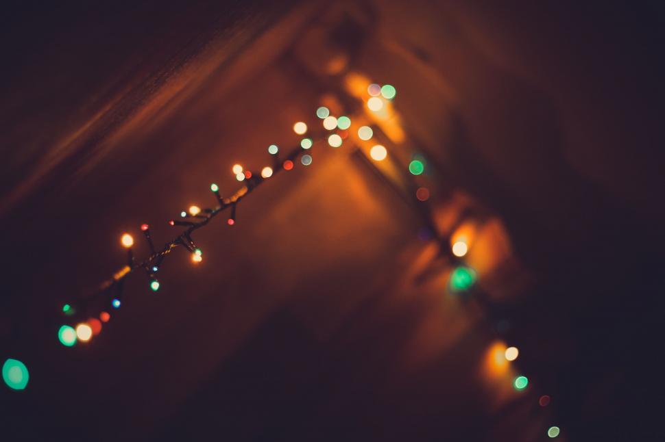Free Image of Blurry Photo of a Street Light at Night 