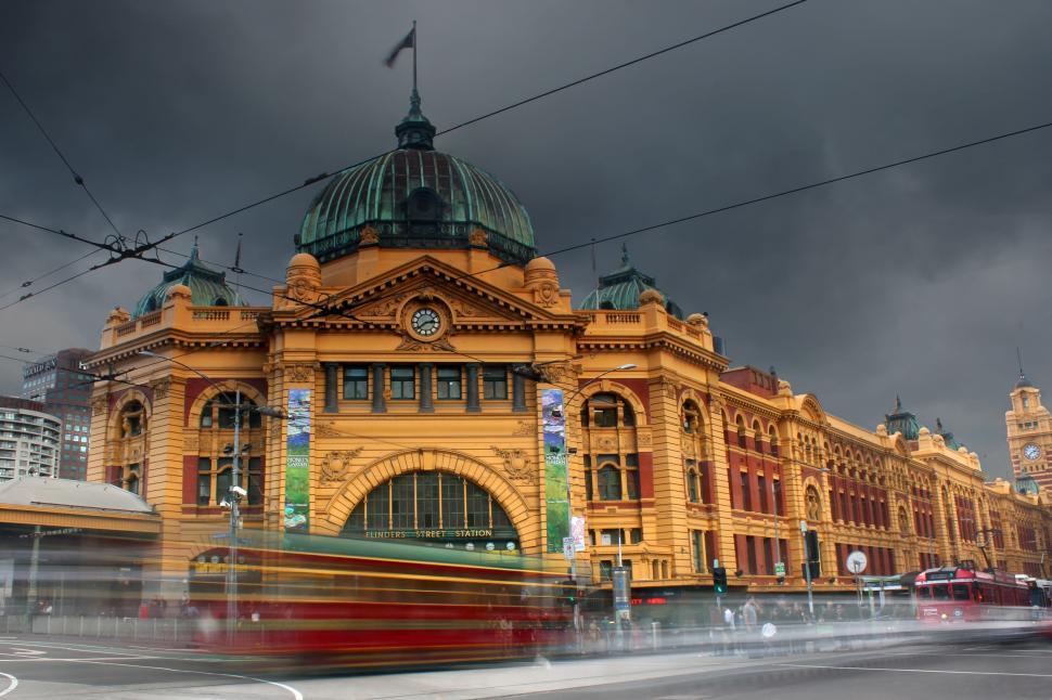 Free Image of Large Yellow Building With Green Dome 