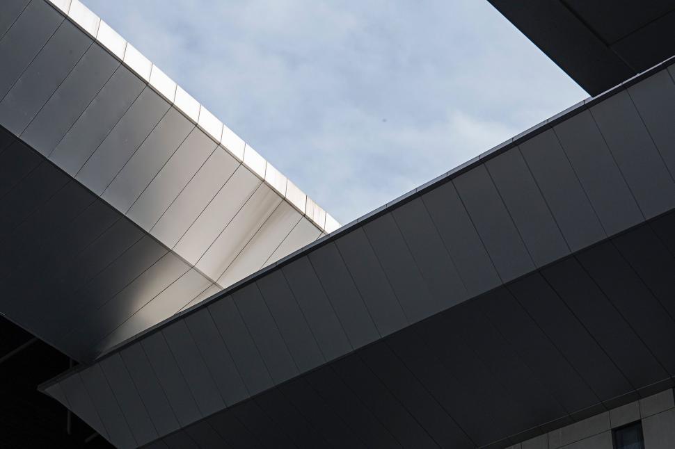 Free Image of Sky View From Underneath a Bridge 