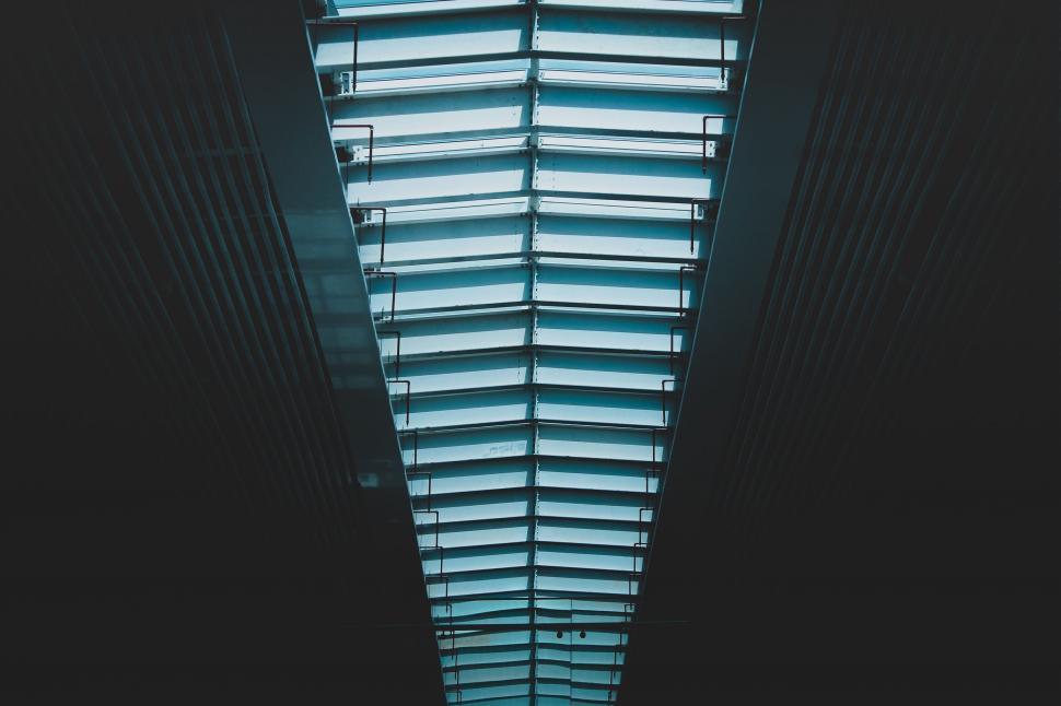 Free Image of Long Hallway With Skylight 