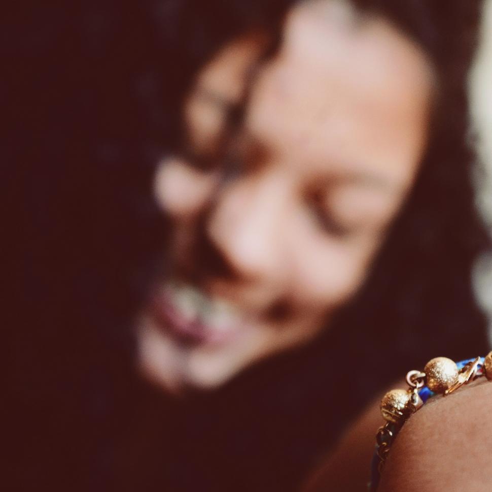 Free Image of Person Wearing Bracelet Up Close 